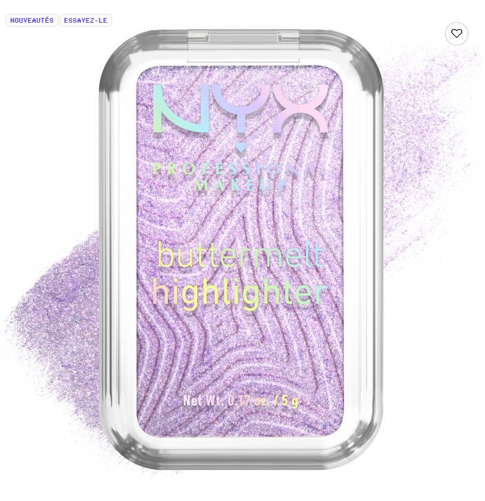 NYX Buttermelt Highlighter illuminateur visage effet glow lumineux longue tenue