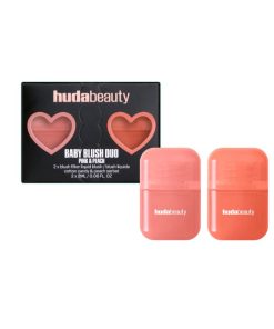 Huda Beauty Baby Blush Duo Pink & Peach duo blush rose et pêche lumineux
